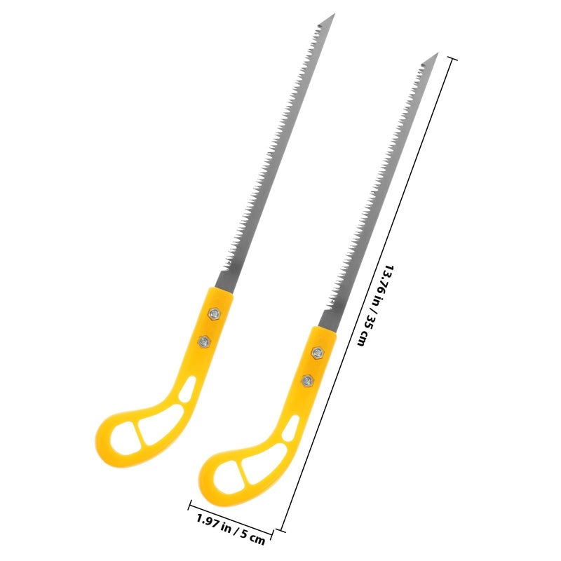 3Pcs Hand Saw Set Portable Mini Wall Panel Saw with Plastic Handle for Wood Cutting Gardening Carpentry - Image 3