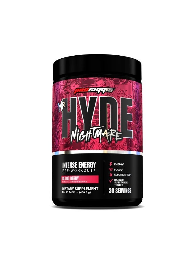 PRO SUPPS HYDE NIGHTMARE - BLOOD BERRY - 30SER - Image 1