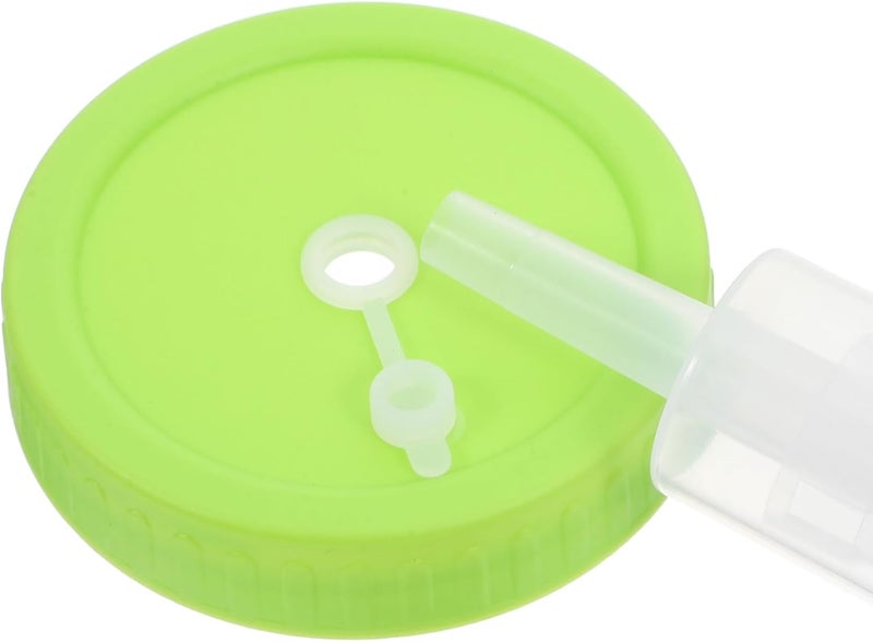 SUPVOX Wide Mouth Canning Jar Lid One-way Airlock Valve, 86mm Fermentation Cover for Mason Jars, Green Pickle and Sauerkraut Fermenting Accessory - Image 3