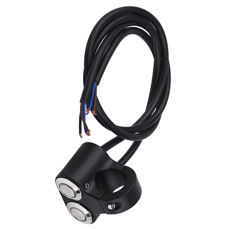 Universal Self Locking Motorcycle Handlebar Switch For Headlights Fog Lights Hazard Lights - Image 1