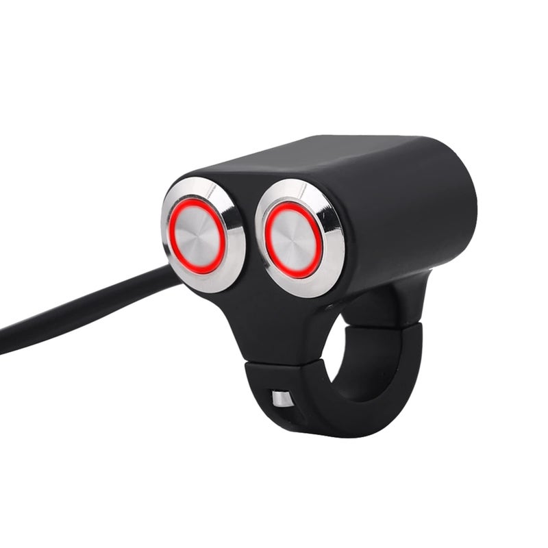 Universal Self Locking Motorcycle Handlebar Switch For Headlights Fog Lights Hazard Lights - Image 4