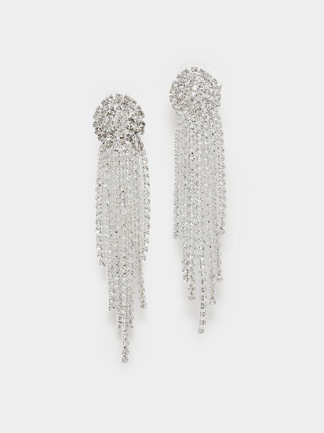 Styli Styli Embellished Tassel Drop Earrings  - Image 1