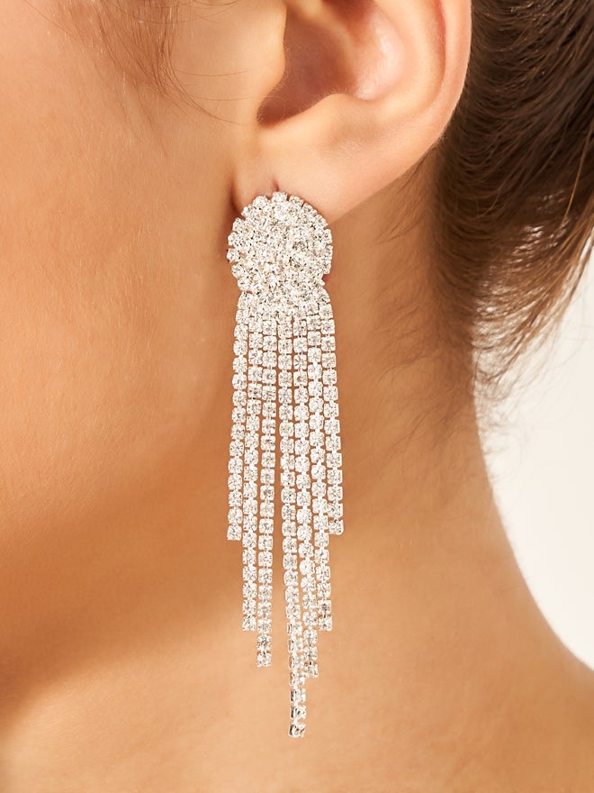 Styli Styli Embellished Tassel Drop Earrings  - Image 2