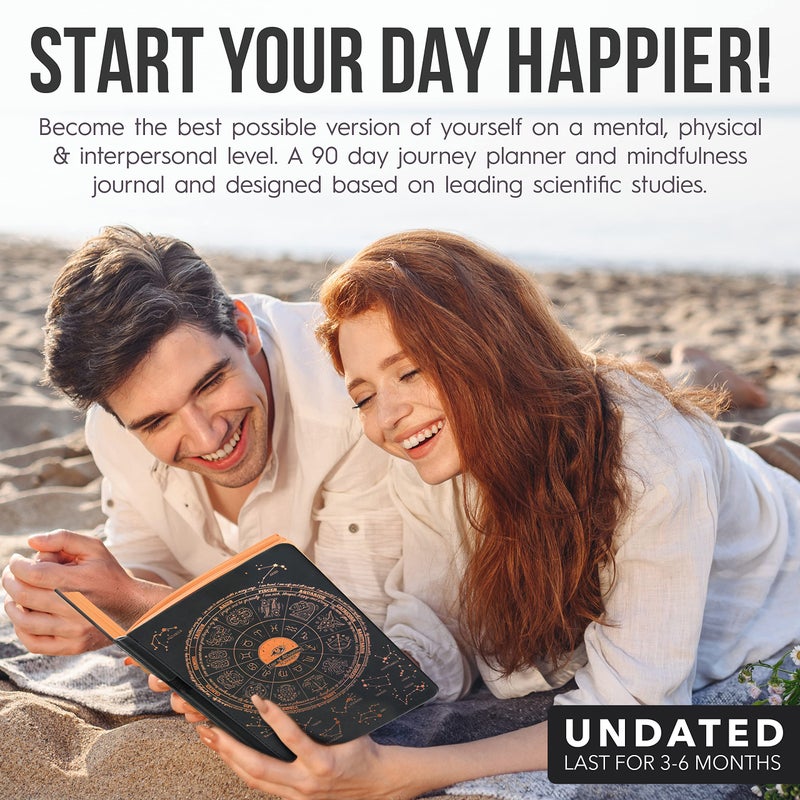 Freedom Mastery Manifestation Journal - 5 Minute Manifesting & Self Care Journal | 90-Day Undated Daily Planner for Positivity, Affirmations & Gratitude | Guided Mindfulness, Reflection | Vision Board + Stickers - Image 3