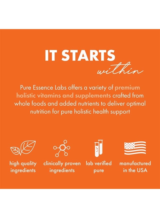 PURE ESSENCE LABS Pure Essence Candex Supplement - Yeast Overgrowth Supplement with Digestive Enzymes, Yeast Infection Probiotic Aid for Men and Women - 40 Capsules - Image 3