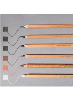 Mont Marte 12-Piece Coloured Charcoal Pencils Multicolour  - Image 2