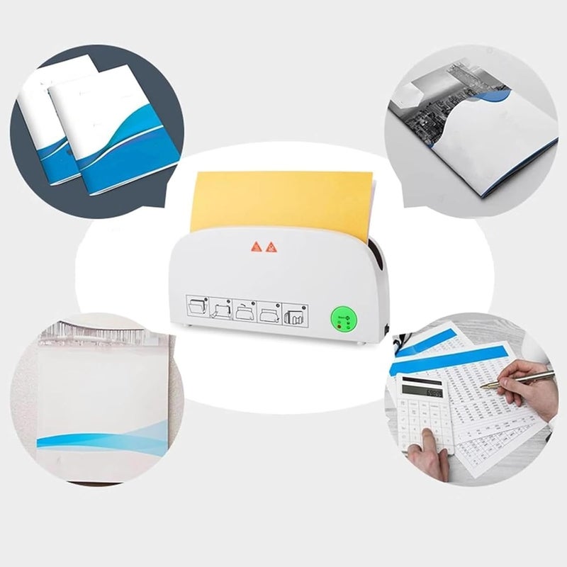Electric Hot Melt Binding Machine, Mini A4 Thermal Binding Machine with 33mm Max Binding Thickness, PTC Ceramic Heating, 1min Fast Binding for Photo Album, Documents and Reports - Image 5
