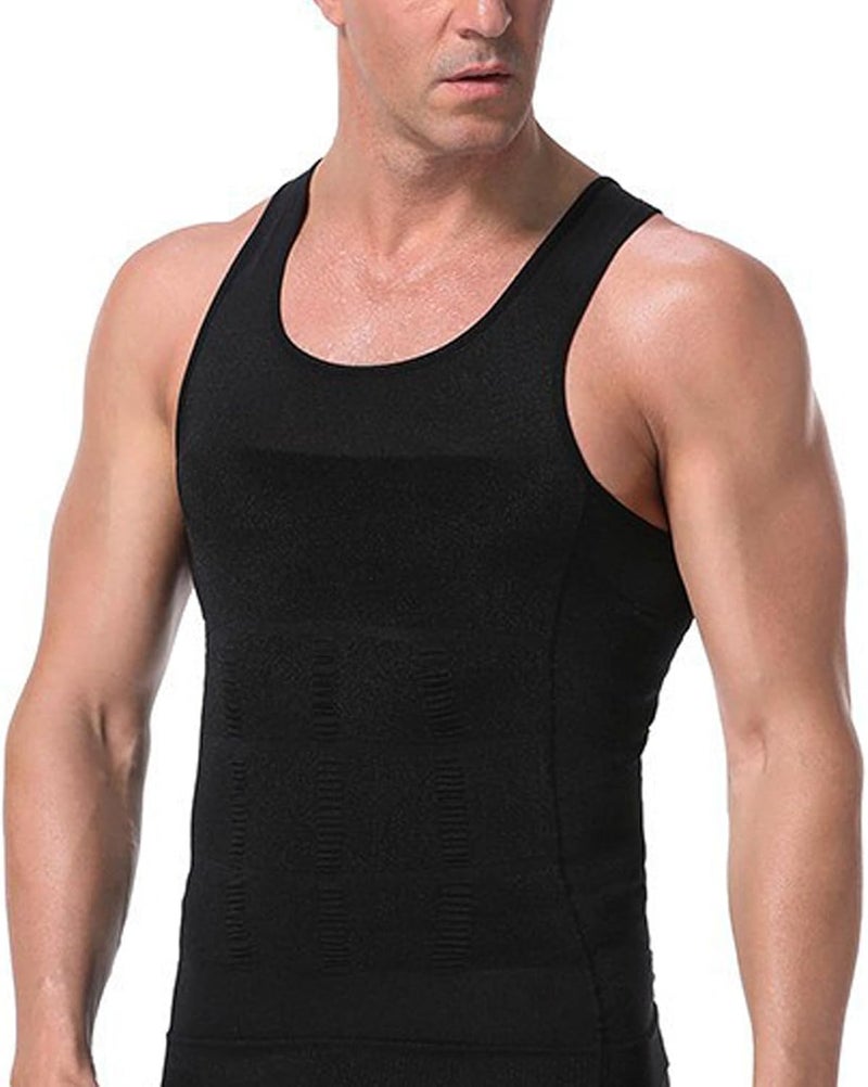 klarako Shaperluv Male Shaper Tank, Mens Slimming Body Shaper Vest,Men Compression Shirt Shapewear, Fat Compression Shirt - Image 1