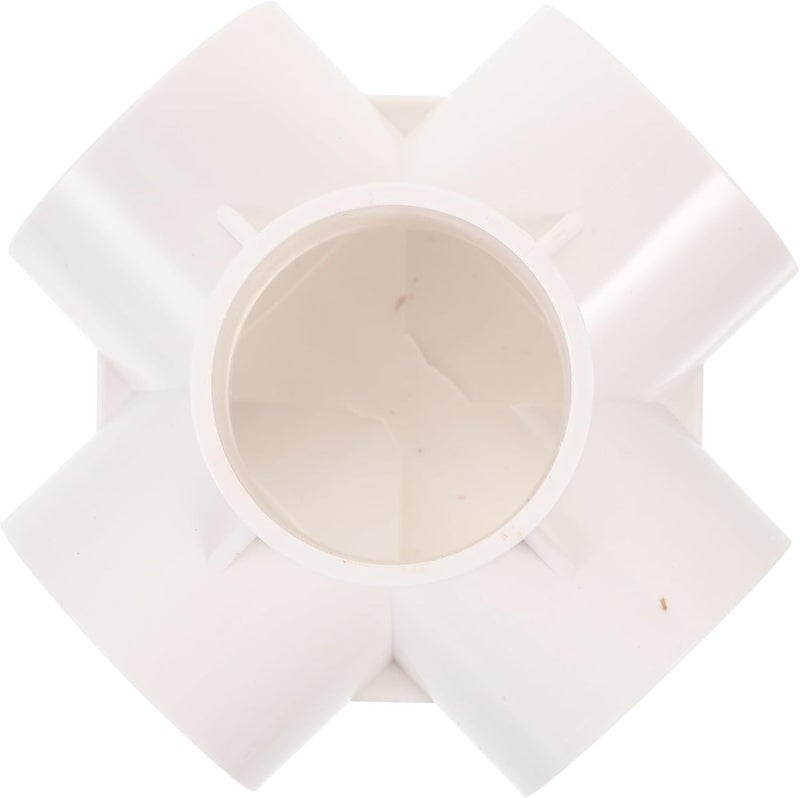 Garneck 2pcs 1-1/2 Inch Pvc Tee 5-way Pipe Fittings Connectors for Garden Fence Frame Pvc Plumbing and Storage Frame Assembly - Image 1