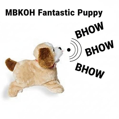 MBKOH Jumping, Walking and Barking Soft Toy Fantastic Puppy Battery Operated Back Flip Jump Run Toy Kid (Brown) (Jumping Dog) (Cutie Puppy) - Image 3