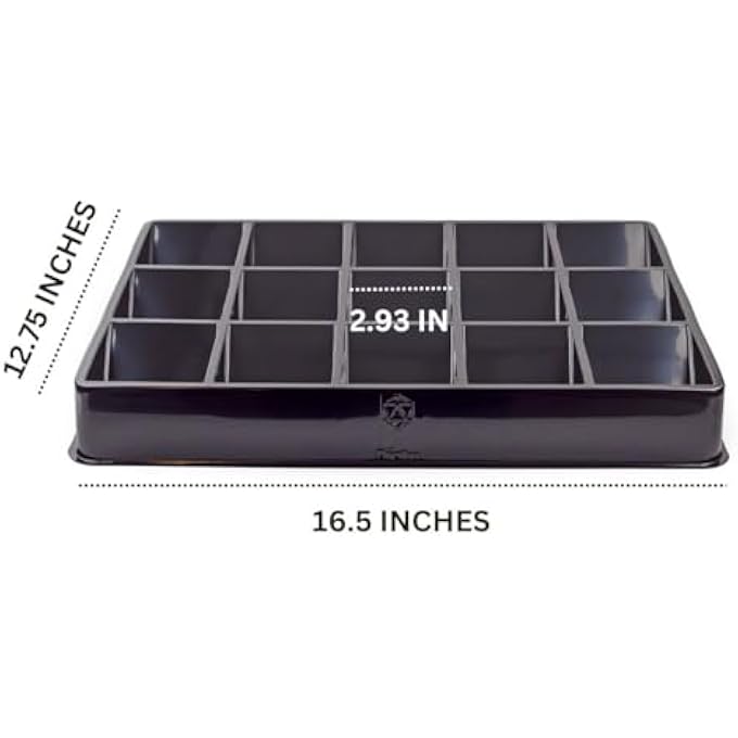 Toy Vault Trading Card Sorting Trays and Dealer Trays 3Pack 15Slot Large Black Card Tray Organizer for CCG Games and Board Games - Image 3
