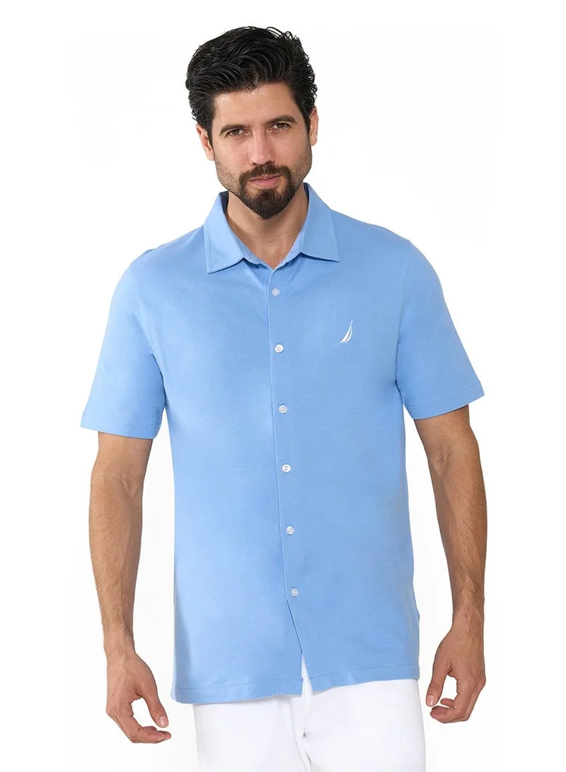 NAUTICA Essential Regular Fit Cotton Blend Logo Shirt