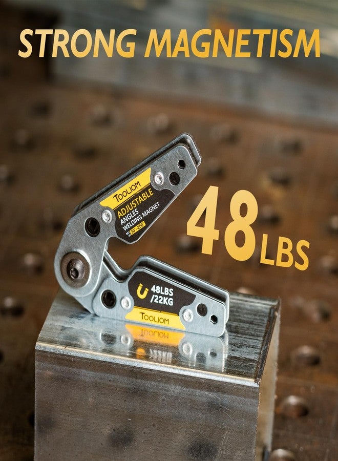 TOOLIOM Adjustable Angle 20°-200° Welding Magnets,Magnetic Pull Force 48 LBs Welding Holder Welding Accessories - Image 3