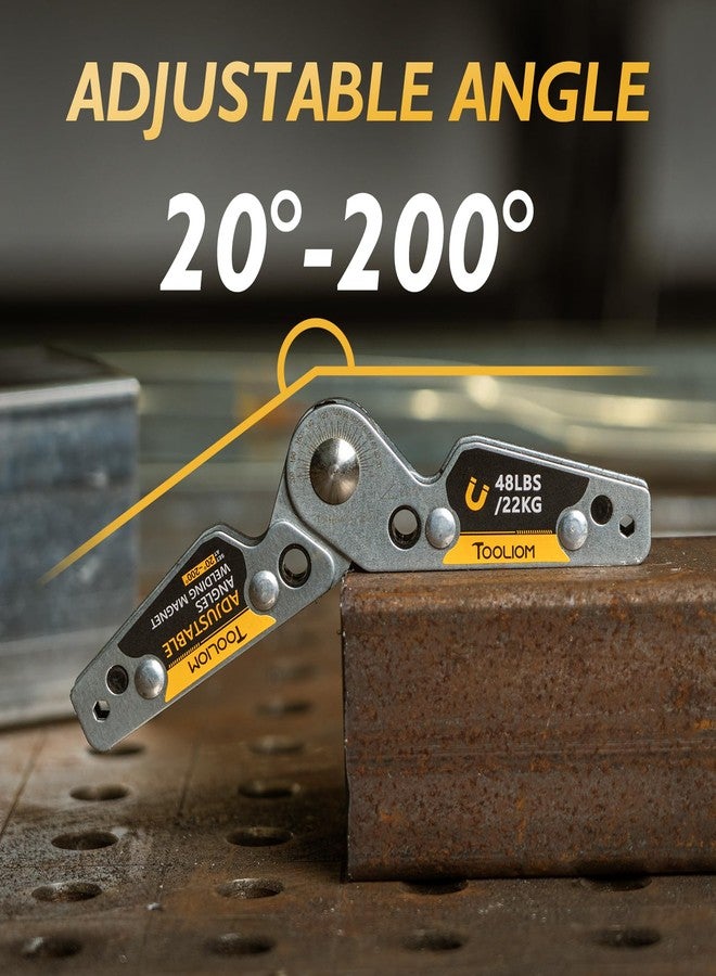 TOOLIOM Adjustable Angle 20°-200° Welding Magnets,Magnetic Pull Force 48 LBs Welding Holder Welding Accessories - Image 4