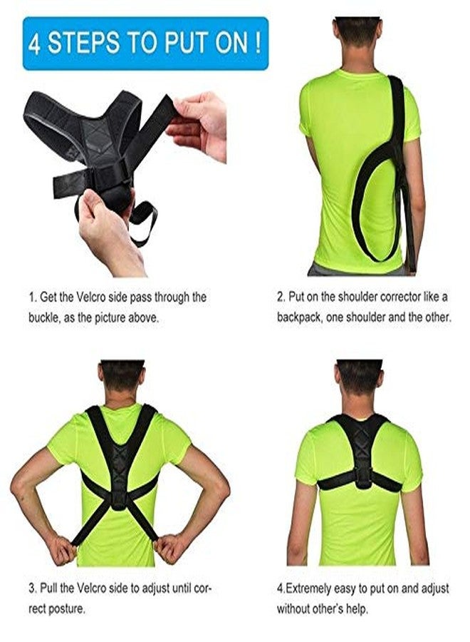 Designeez 1Pc Adjustable Posture Corrector Upper Back Shoulder Support Brace and Corset Clavicle Correction Belt for Men Women - Image 5