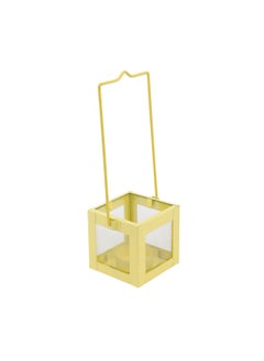 Elan ELAN Metal Orthodox Tealight Candle Holder with Hand Crafted Handle Design Candle Holder for Home Office and Hotel Decoration Votive Candle Holder Gift Set (Set of 5, Yellow)  - Image 4