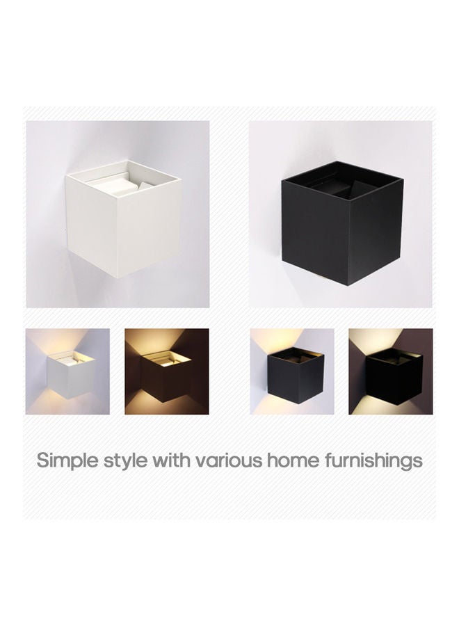 NIBEMINENT Waterproof Dimmable Square Background Whole Lamp 12W Gray Shell White Light Grey 11*11*11cm - Image 4