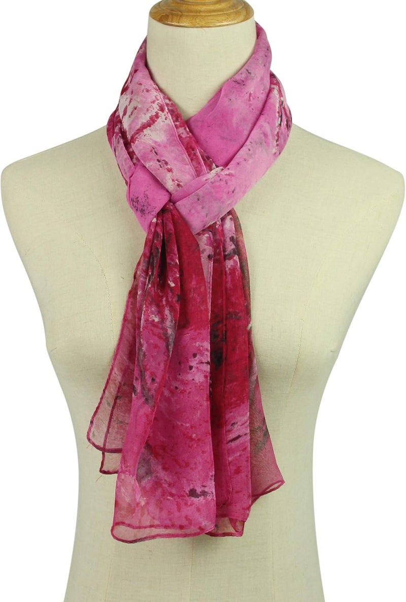 PANTONIGHT Long Chiffon Sheer Scarf For womens - Image 3