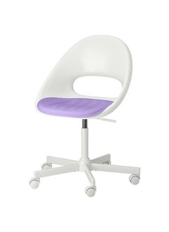 erorex Swivel chair + pad, white/lilac  - Image 1