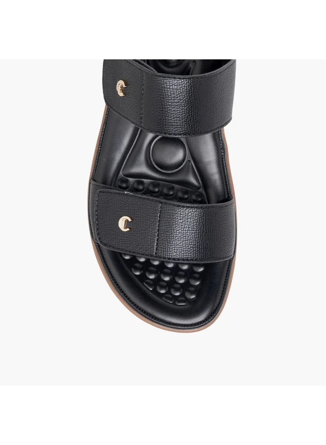 Le Confort Women Textured Slip-On Comfort Sandals