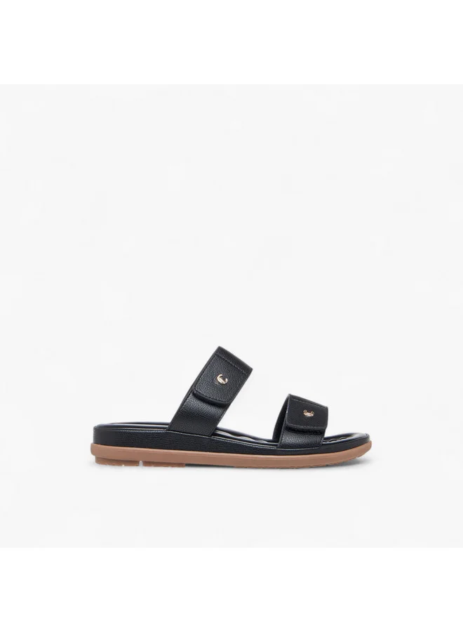 Le Confort Women Textured Slip-On Comfort Sandals