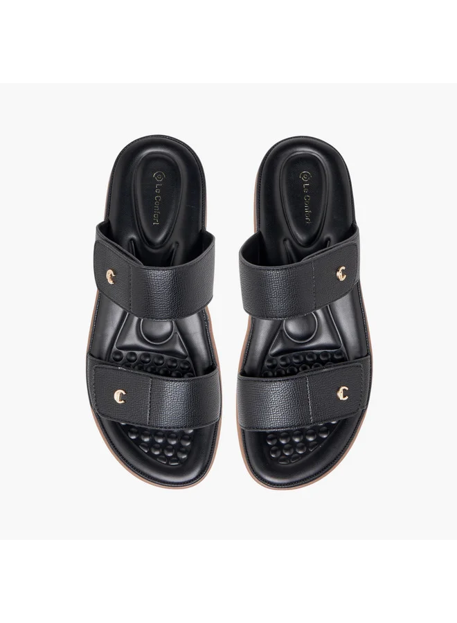 Le Confort Women Textured Slip-On Comfort Sandals