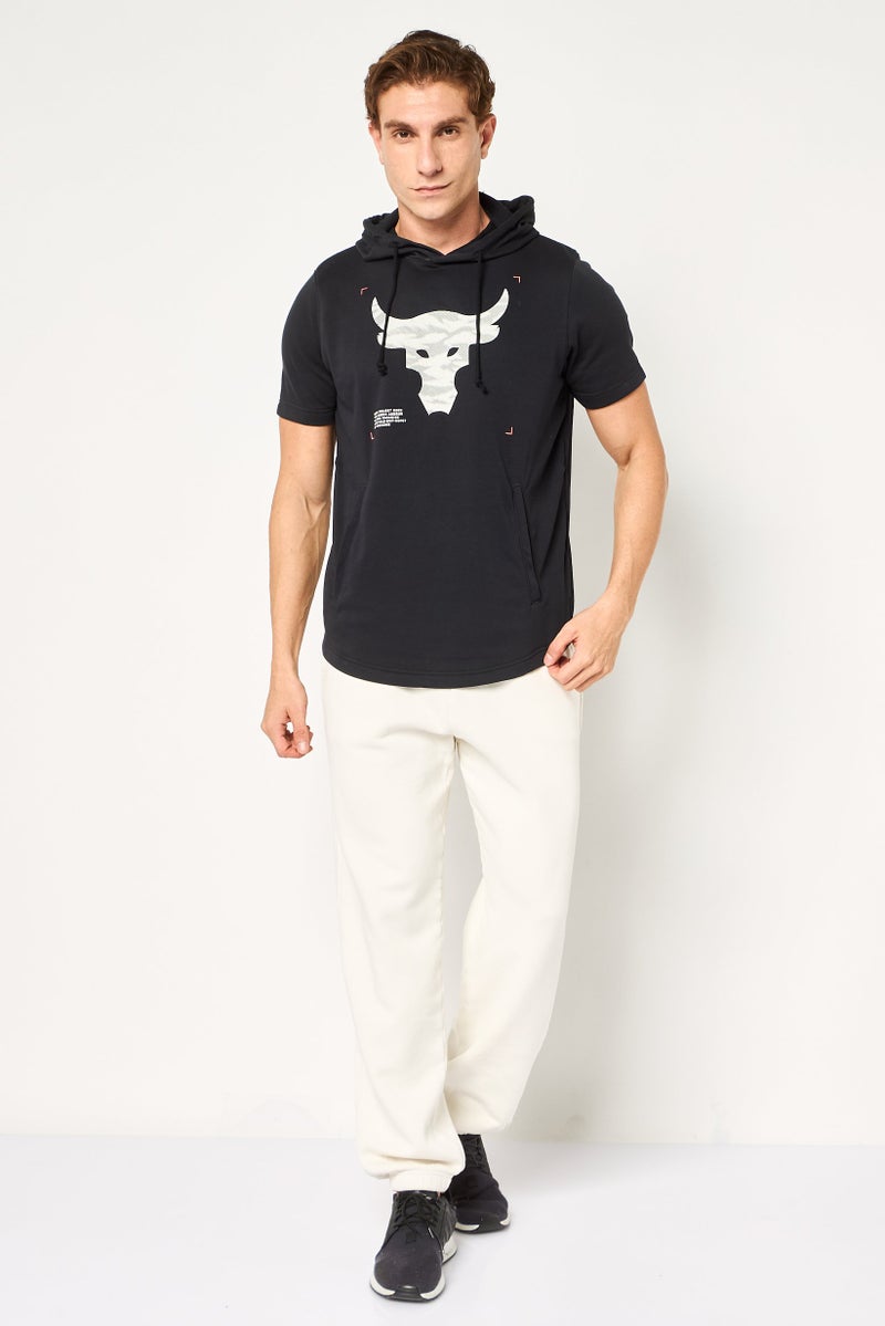 Under Armour x Project Rock Men Regular Fit Long Sleeve Outdoor Hoodie, Black - Image 2