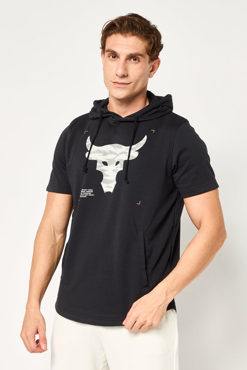 Under Armour x Project Rock Men Regular Fit Long Sleeve Outdoor Hoodie, Black - Image 1