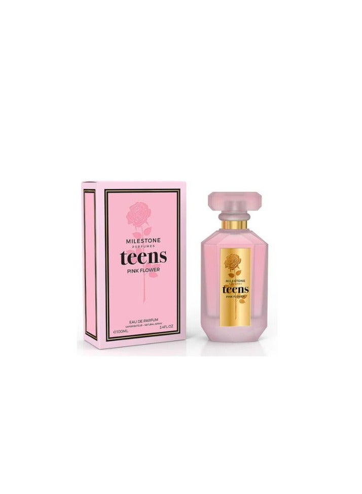 Milestone Teens Pink Flower EDP For Women 100ml - Image 1