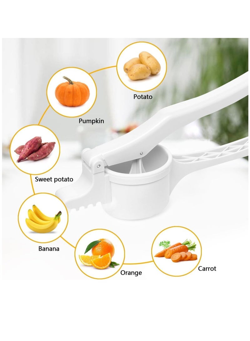 SYOSI Potato Ricer and Masher with 3 Interchangeable Discs, Large Capacity Labor-saving Handle Great for Mashed Potatoes and Baby Food, Spaetzle Maker Press  - Image 4