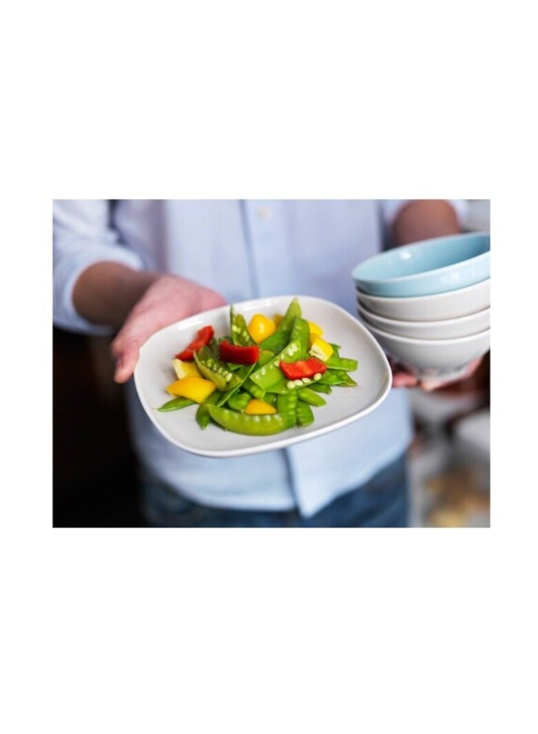 Promass Side Plate White 18x18cm - Image 2