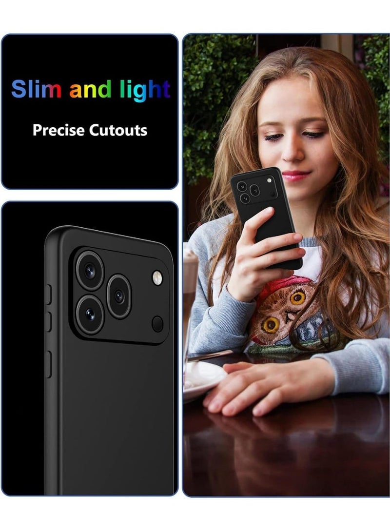 بارالونا جراب لهاتف Honor 600 Pro - غطاء حماية نحيف وخفيف الوزن بلمسة نهائية غير لامعة، مضاد لبصمات الأصابع والخدوش، مع حماية دقيقة لفتحة الكاميرا، غطاء خلفي فائق الرقة ومقاوم للعرق - أسود - Image 5