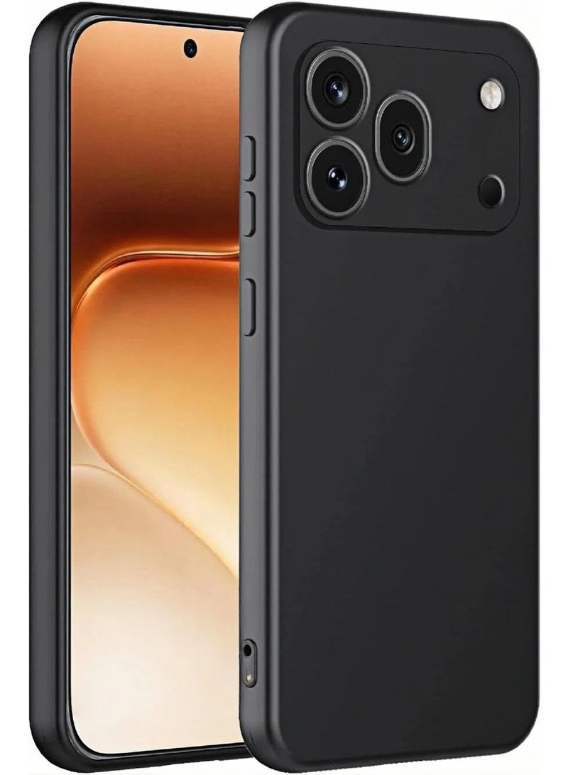 بارالونا جراب لهاتف Honor 600 Pro - غطاء حماية نحيف وخفيف الوزن بلمسة نهائية غير لامعة، مضاد لبصمات الأصابع والخدوش، مع حماية دقيقة لفتحة الكاميرا، غطاء خلفي فائق الرقة ومقاوم للعرق - أسود - Image 1
