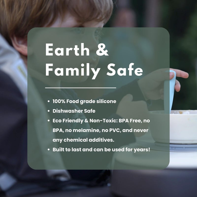 Miniware Silicone Baby Spoon For Training - Bpa Free Baby Utensils - Baby Spoons Self Feeding 6 Months | 100% Food Grade Silicone - Modern & Dishwasher Safe Toddler Spoons (Aqua And Key Lime) - Image 5