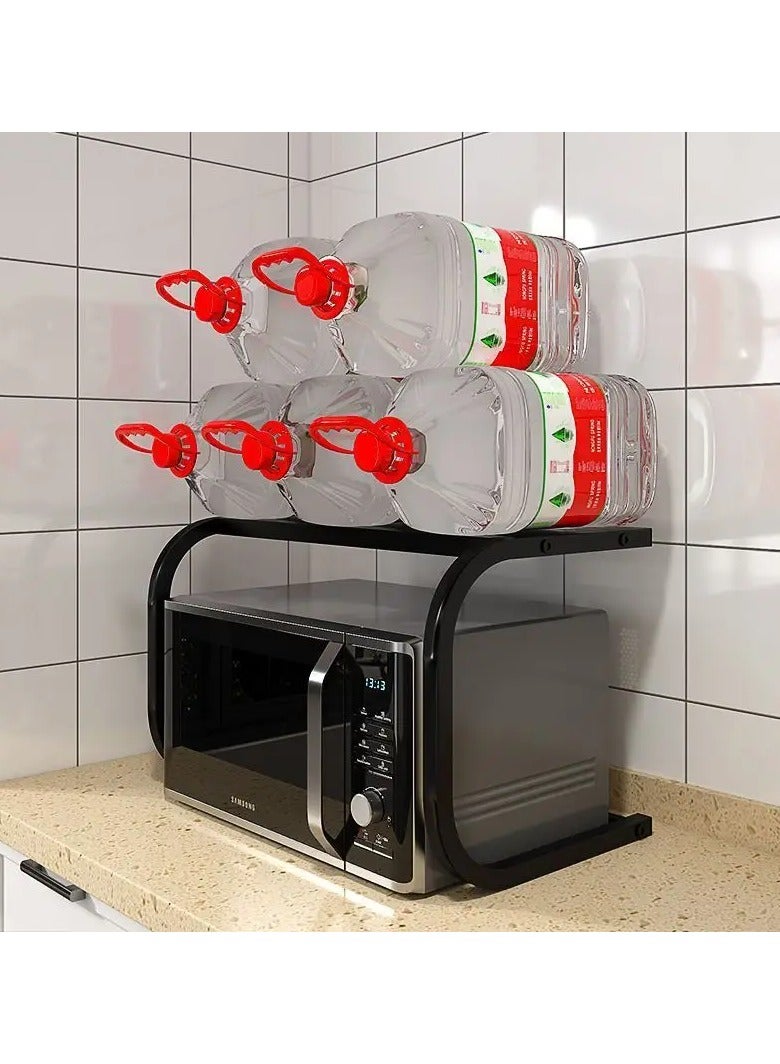 أتش دبليو فرن الميكروويف Rack, Toaster Shelf for Kitchen Counter Top Organizer, 2 Tiers Space Saver Storage Oven Stand - Image 4