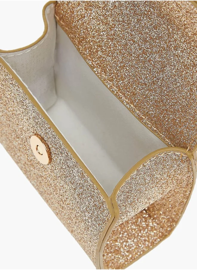 Flora Bella By Shoexpress Girls Bow Accent Crossbody Bag With Chain Strap And Flap Closure Ramadan Collection