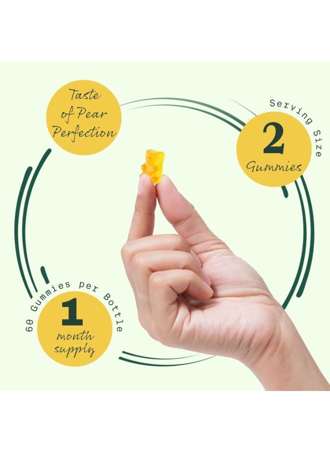 Mullein Leaf Extract Gummies For Lung Cleanse Vegan Mullein Gummies For Lung With Quercetin & Bromelain Vitamin D3 For Calm & Gut Health Chewable Herbal Supplements 60 Counts