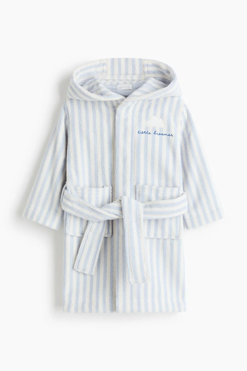 H&M Embroidery-detail baby dressing gown