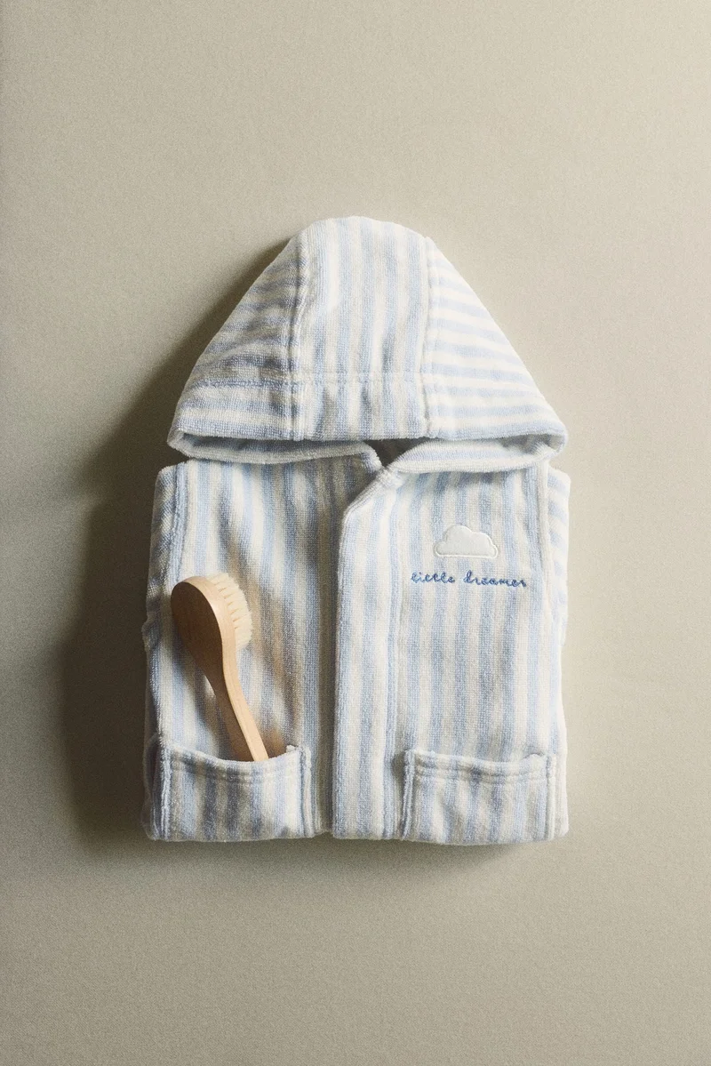 H&M Embroidery-detail baby dressing gown