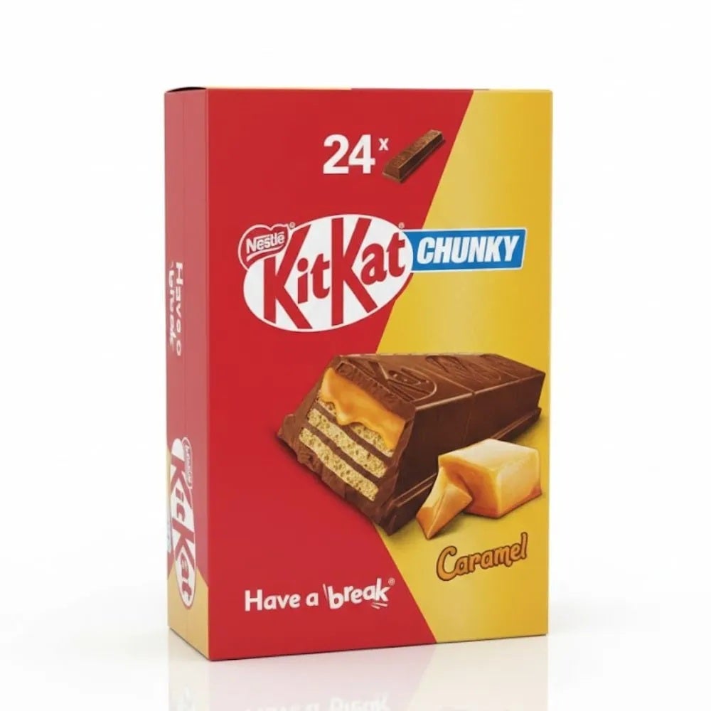 Nestle Kitkat Chunky Caramel Chocolate Bar Box- 24 X 42gms