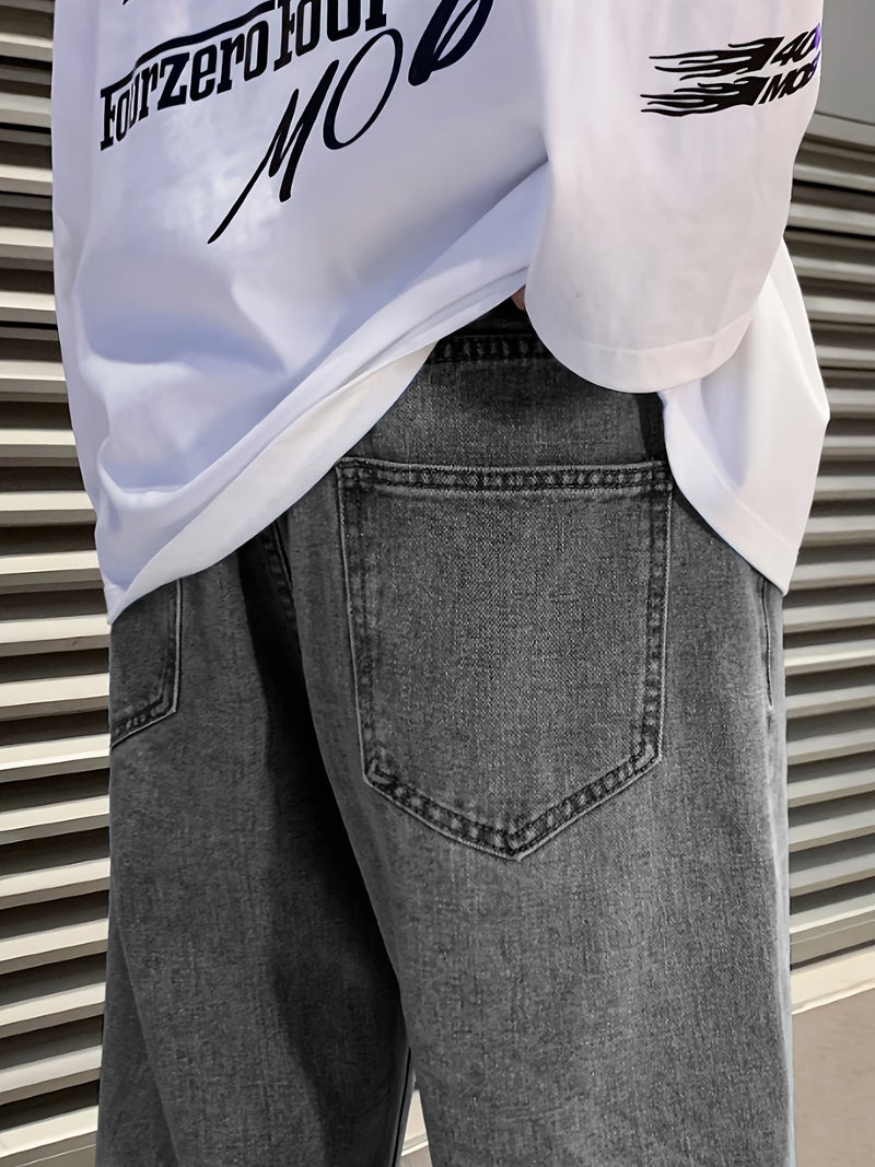 Men'S Loose Wide-Leg Jeans - Image 3