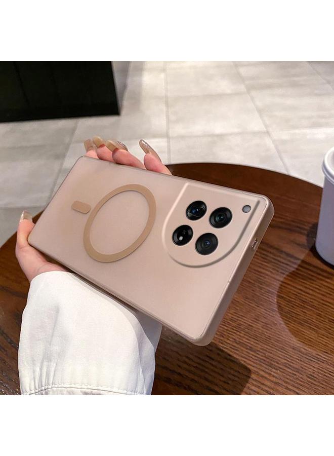 اس-توب جراب لهاتف OnePlus 12 Fine Hole Ice Fog MagSafe PC Phone - Image 1