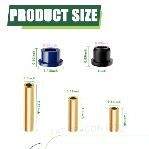 Panglong Front Lower Spring+Rear Leaf Spring+Upper A Arm Suspension for Club Car DS Polyurethane Bushings and Sleeves Kits Fit 1992-Up Golf Cart, Replace OEM 1016346 1016349 1016350 1015583 1012303 - Image 2