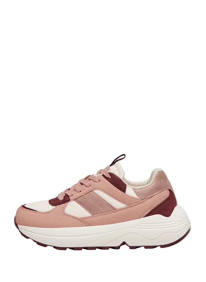 اونلي Onlsylvie-11 Pu Lace Up Sneakers