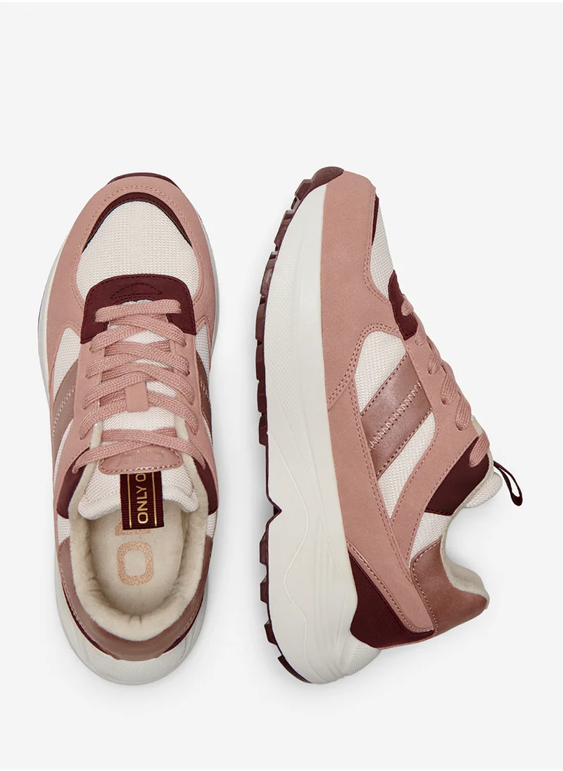 ONLY Onlsylvie-11 Pu Lace Up Sneakers