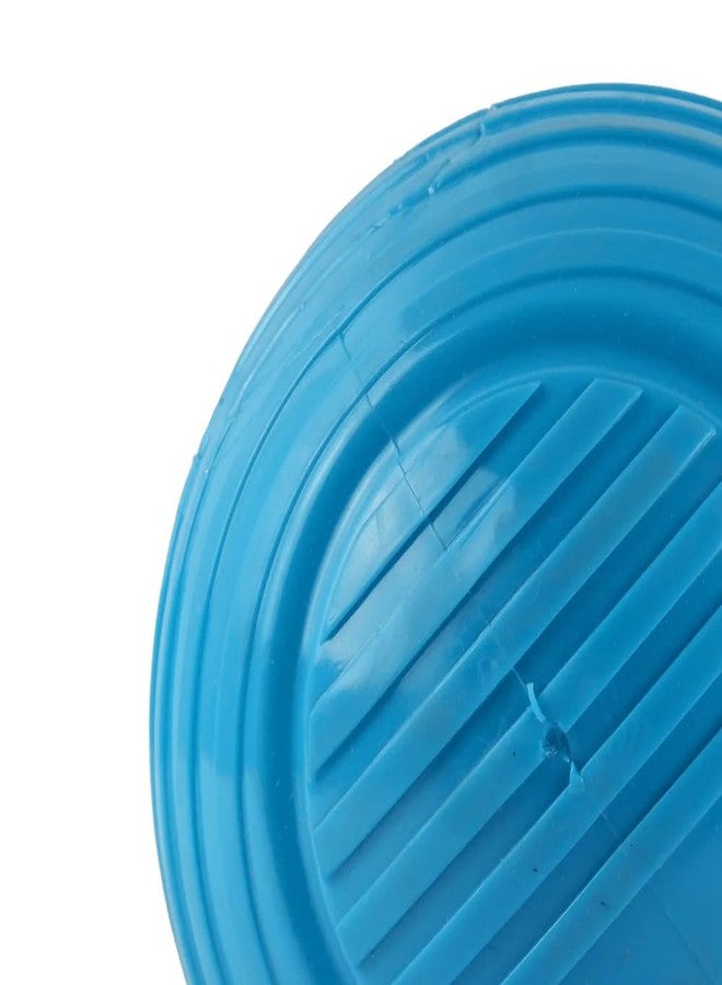 M-PETS Arco Ball, Durable Fetch Toy with Built-in Squeaker, Textures Prevents Plaque, Tartar, Handle for Easy to Grab & Toss, for Chew, Exercise, Suitable for Dogs, Puppies, Blue, Medium - Image 5