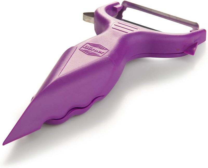 Börner by Reston Lloyd Vegetable Peeler, Garnish Knife, Nutmeg/Garlic Grater, Made in Germany, Purple - Image 1