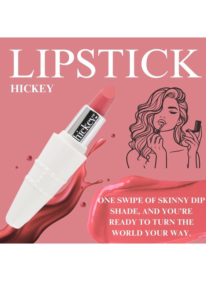 Hickey Skinny Dip Light Pink Long Lasting, Moisturizing, Matte, Refillable Lipstick: Lip Makeup and Cosmetic Essential, Creamy, Hydrating, Highly Pigmented Finish - Image 4