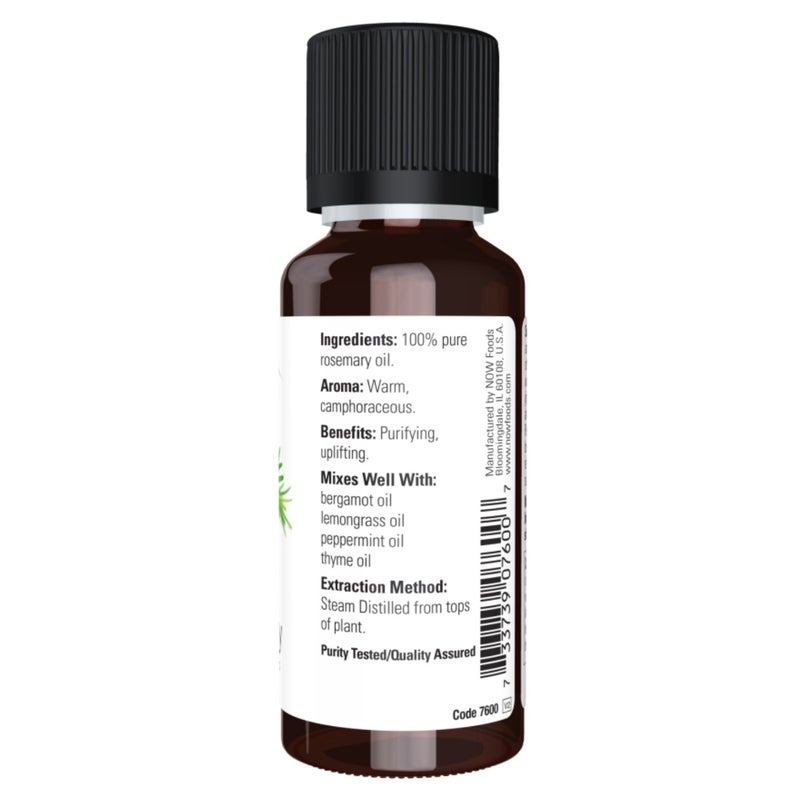 Now Essential Oils Rosemary Oil For Aromatherapy 30ml - Image 2