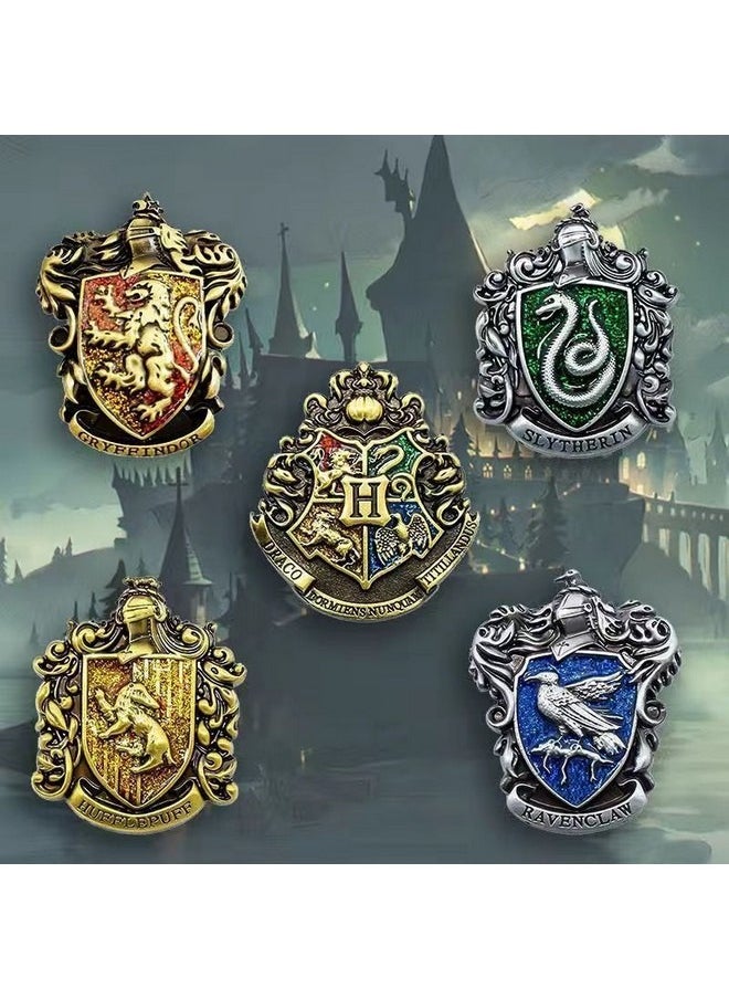 Generic - Harry Potter School Of Witchcraft Brooch, Creative Alloy Crest Pins Brooch for School Bag Jackets Sweaters Scarf Jeans Badge Backpacks Accessory - Image 1